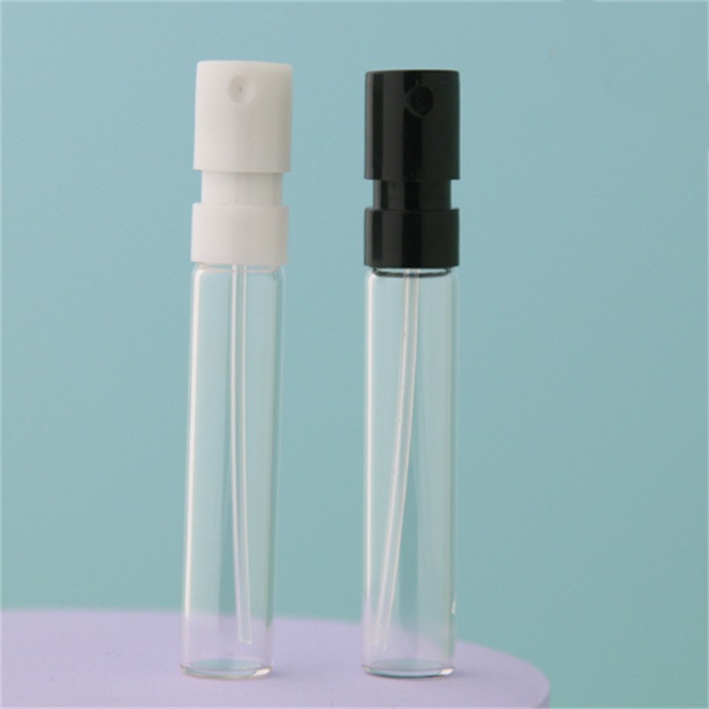 2ml verre transparent mini atomiseur de parfum vaporisateur à brouillard fin Petit flacon d'échantillon de parfum DHL Livraison gratuite JL1740