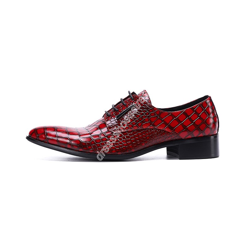 Christia Bella mode fête hommes Oxford chaussures pierre motif en cuir véritable mariage chaussures formelles à lacets chaussures habillées mâle Brogues