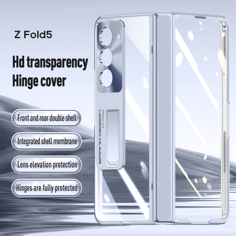 Transparent Dur Pour Samsung Galaxy Z Fold 5 Cas Charnière Transparente Film De Protection Anti Espion Couverture