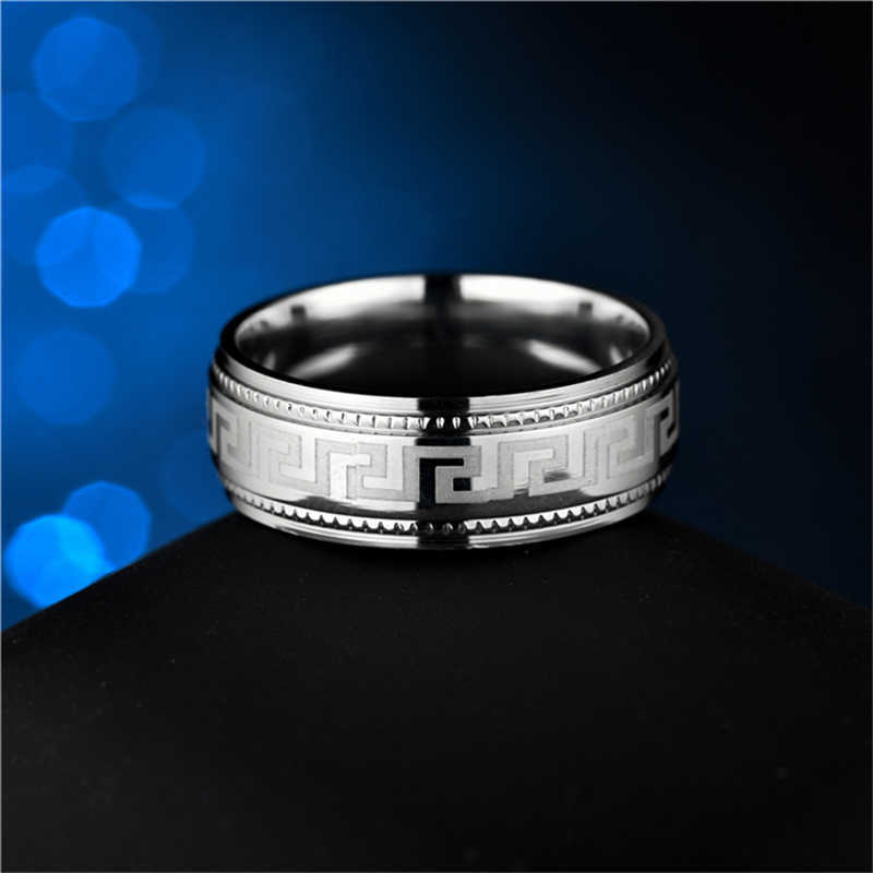 Personalized Men's Titanium Steel Rings Fashion Small Jewelry Wholesale