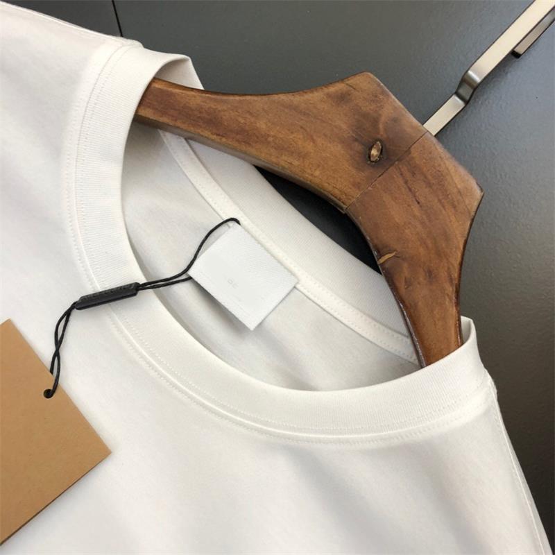 2023 summer new original replica high-quality leather button pocket short sleeve men's and women's T-shirt