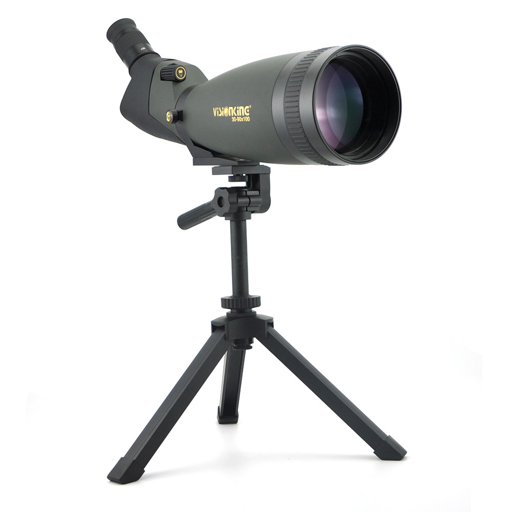 VisionKing 30-90x100 Escopo poderoso de ponto de vista astronômica Escopo de observação monocular Telescópio de acampamento