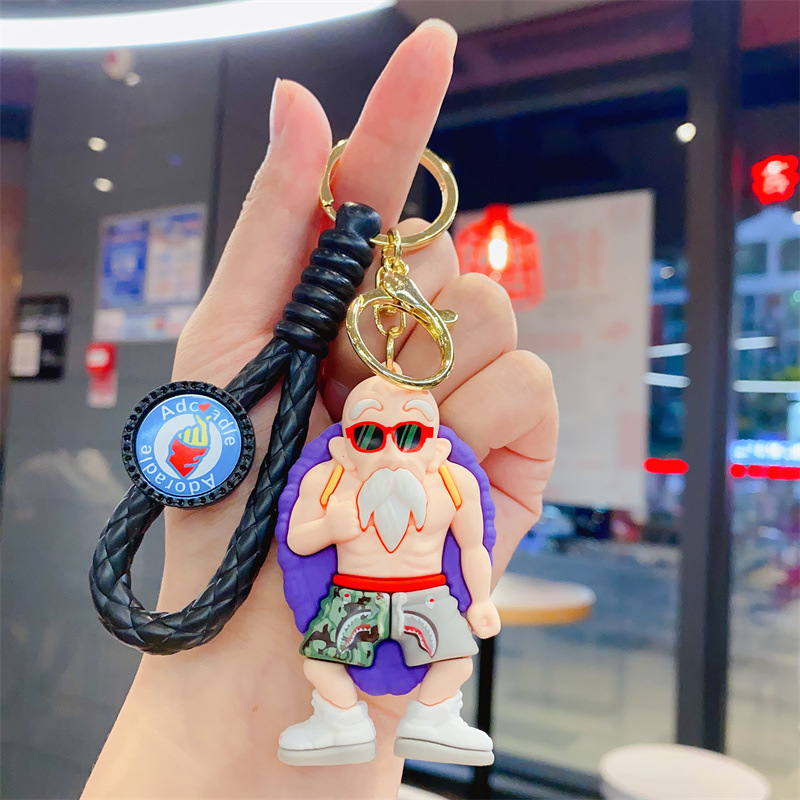 Anime Keychain Silicone Doll Ryggsäck Pendant Car Keychain Liten gåva