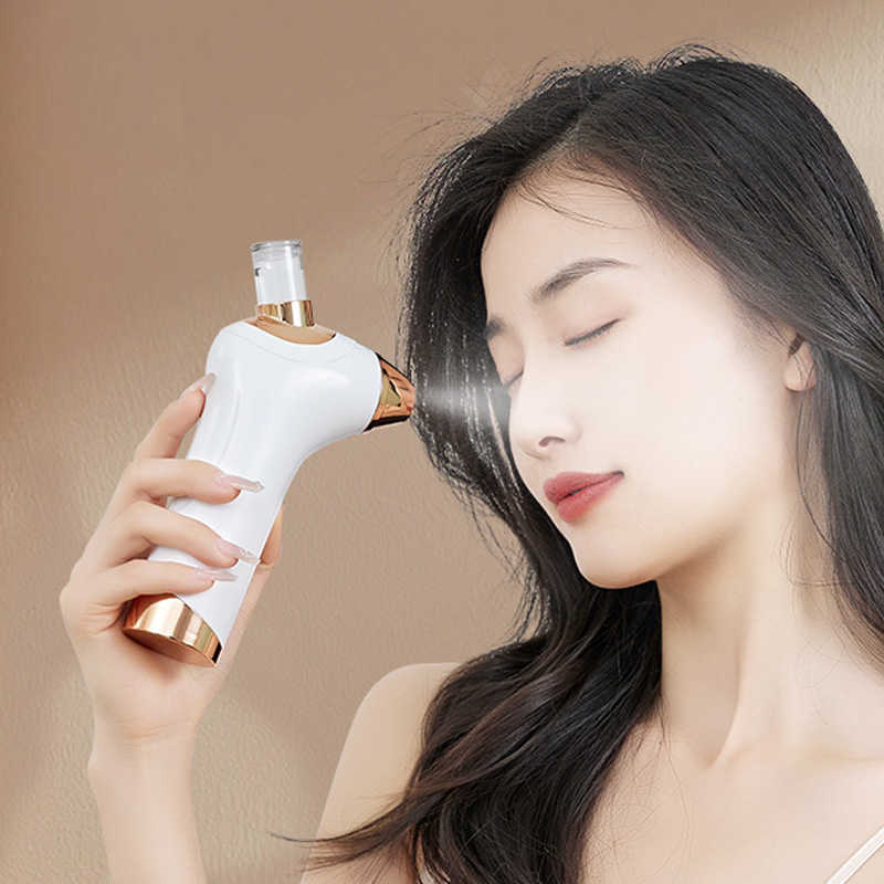 Facial Steamer Pratique Handheld Oxygen Injection Instrument Hydratant Rechargeable Nano Spray Into Beauty 230801