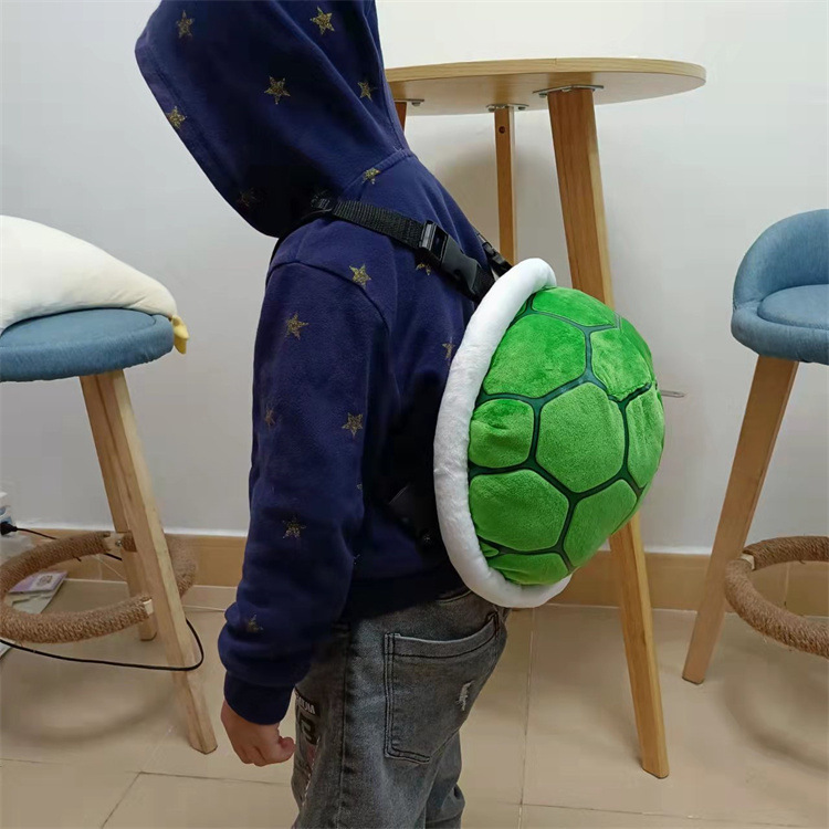 Sacs à dos en peluche 30 cm 4 styles Anime Super Koopa tortue cartable tortue coquille vert Bowser jouets en peluche sac à dos cadeau d'anniversaire pour les enfants