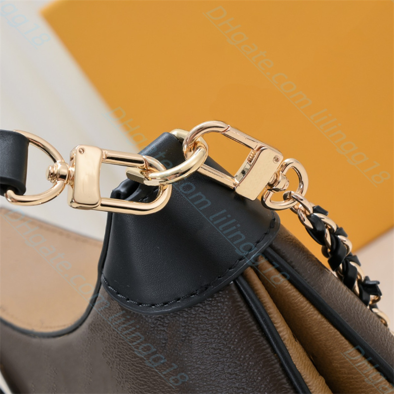 Wholesale Brown Old Flower Shoulders bag Luxury designers Handbag Woman classics Chain Cross body bags buckle clutch totes hobo purses wallet wholesale