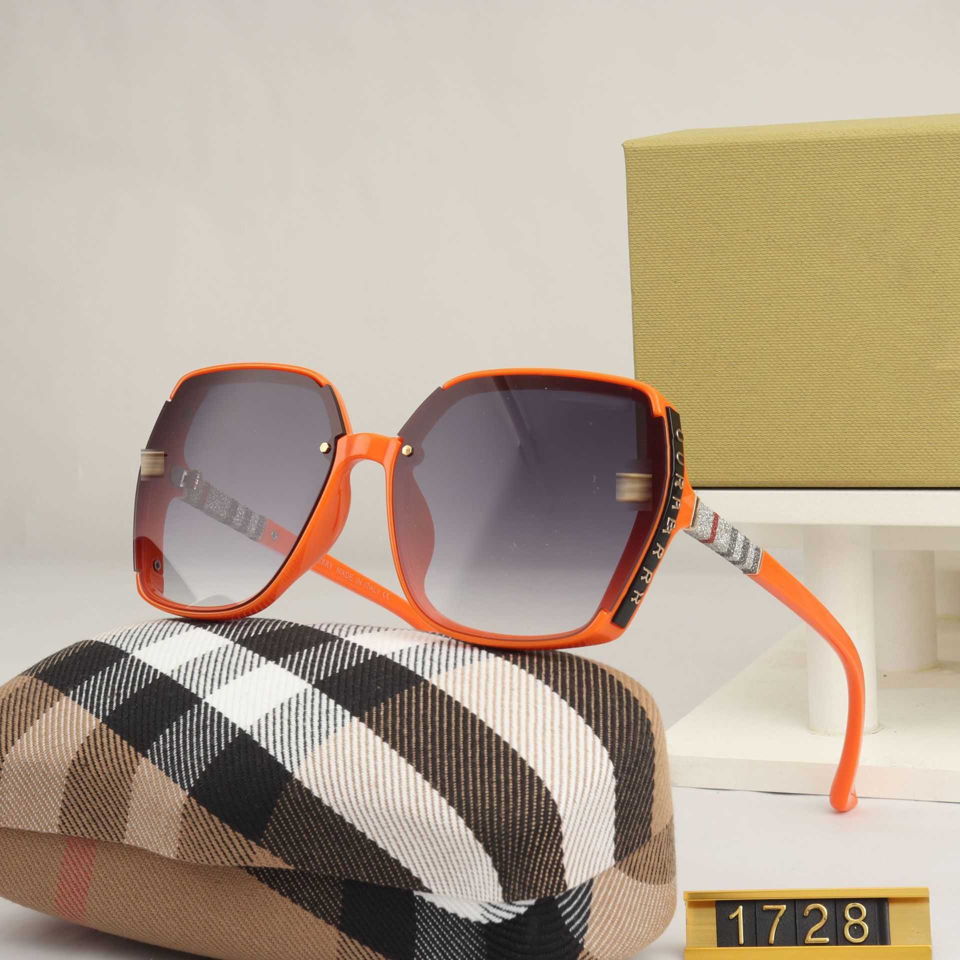Luxus-Designer-Sonnenbrille 2023 New Bajia Fashion Letter Border Gradient Frame Sonnenbrille 8271