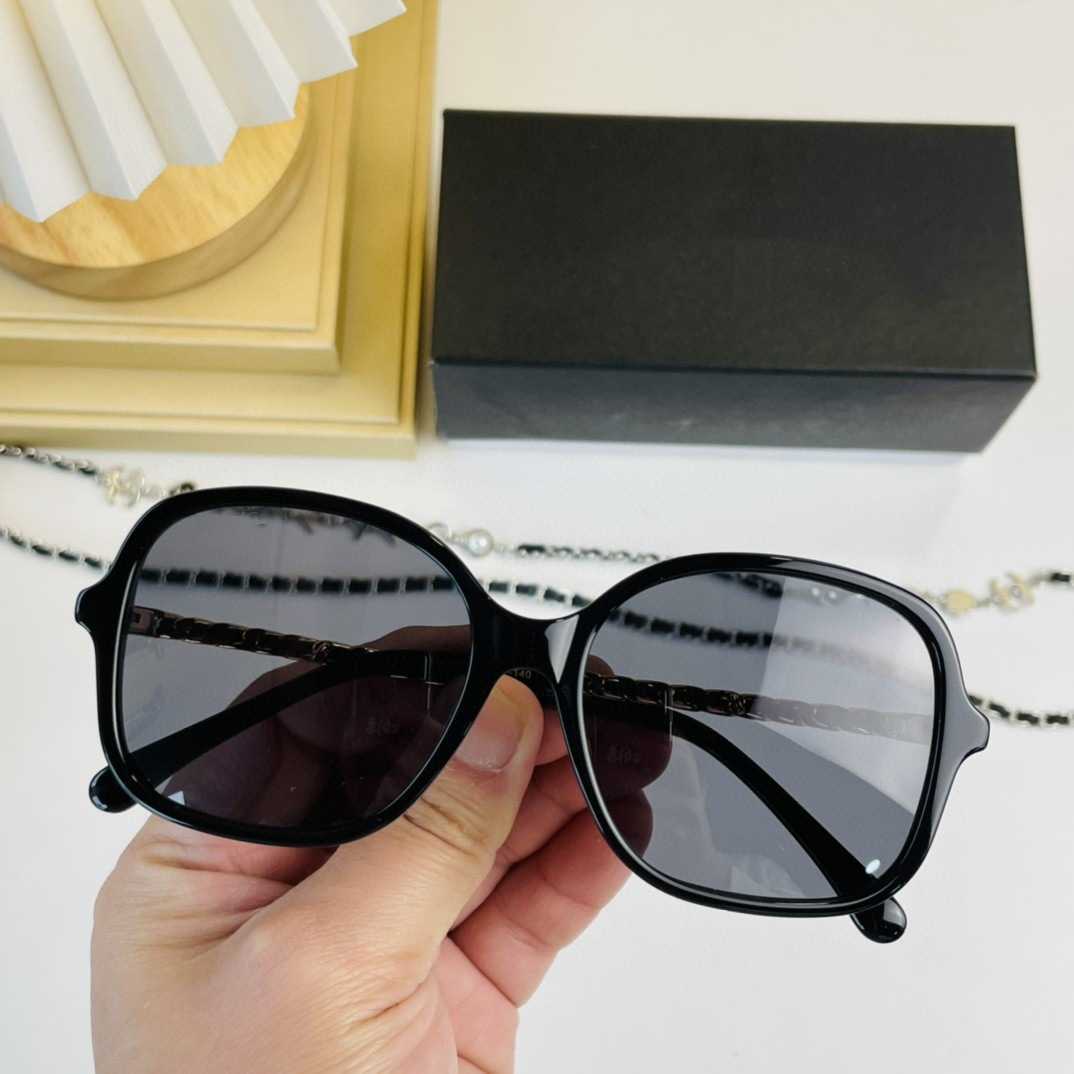 2023 Luxus-Designer-Sonnenbrille New Xiangjia Chain 2207 Damenmode Vielseitige Box-Sonnenbrille Anti Blue Light Plain Mirror