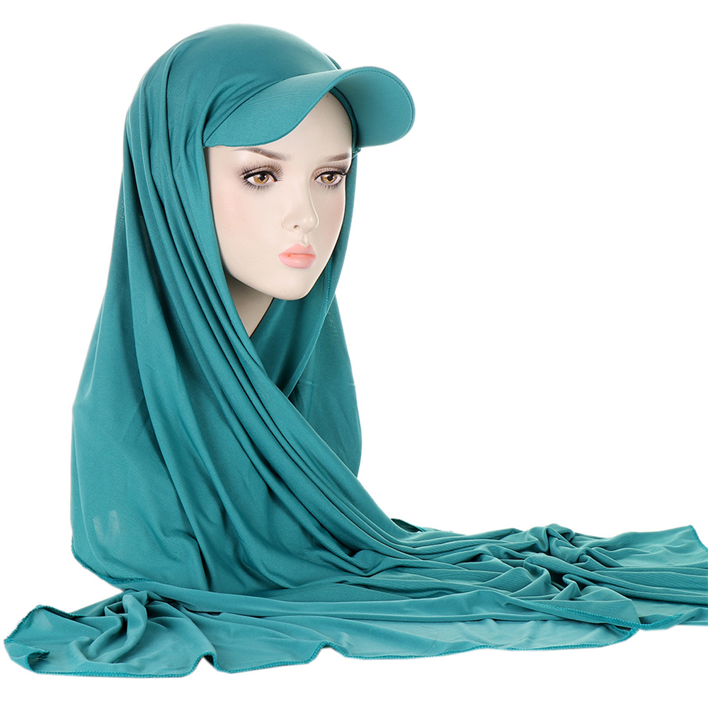 Hijab instantané avec casquette de Base Hijab châles bandanas Turban pour femmes bandeau de sport chapeau Foulard Femme musulman châles Bonnet