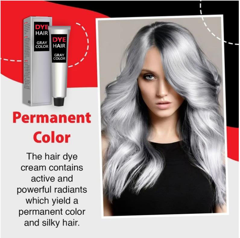 Gray Semi Permanent Conditioning Hair Color Non-Damaging Hair Dye Cruelty Free