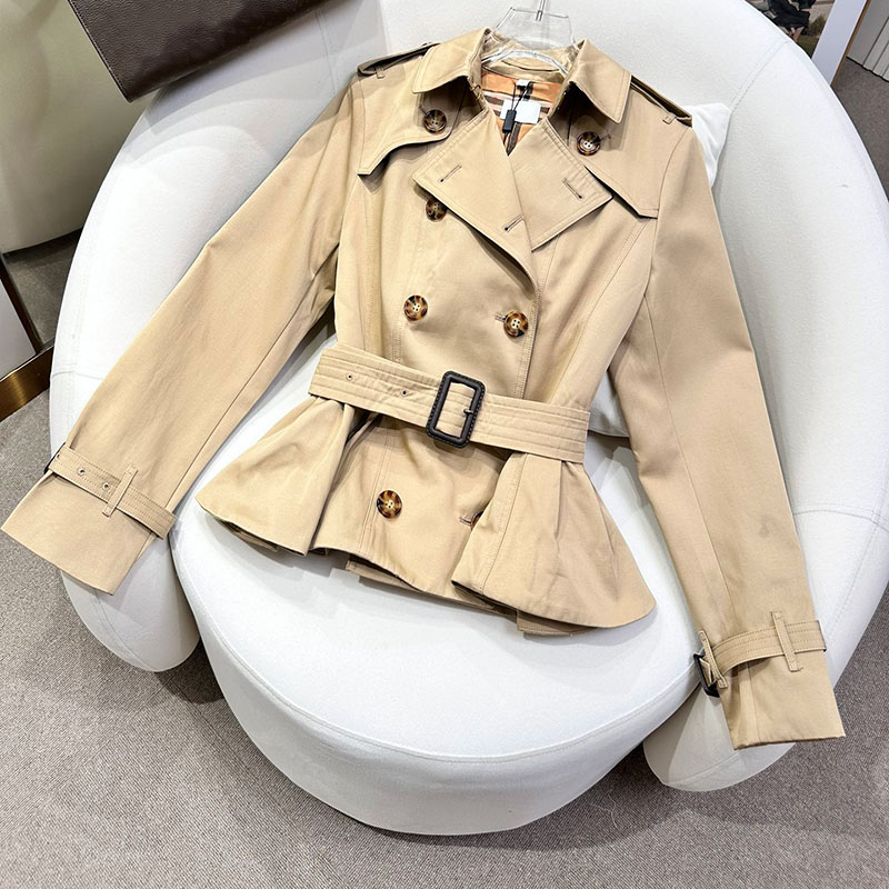 Luxury 5A Womens Jacket Short Trench Designer Kvinna Windbreaker Jackets Coat Outwears Female Autumn Winter Tops Size S-L