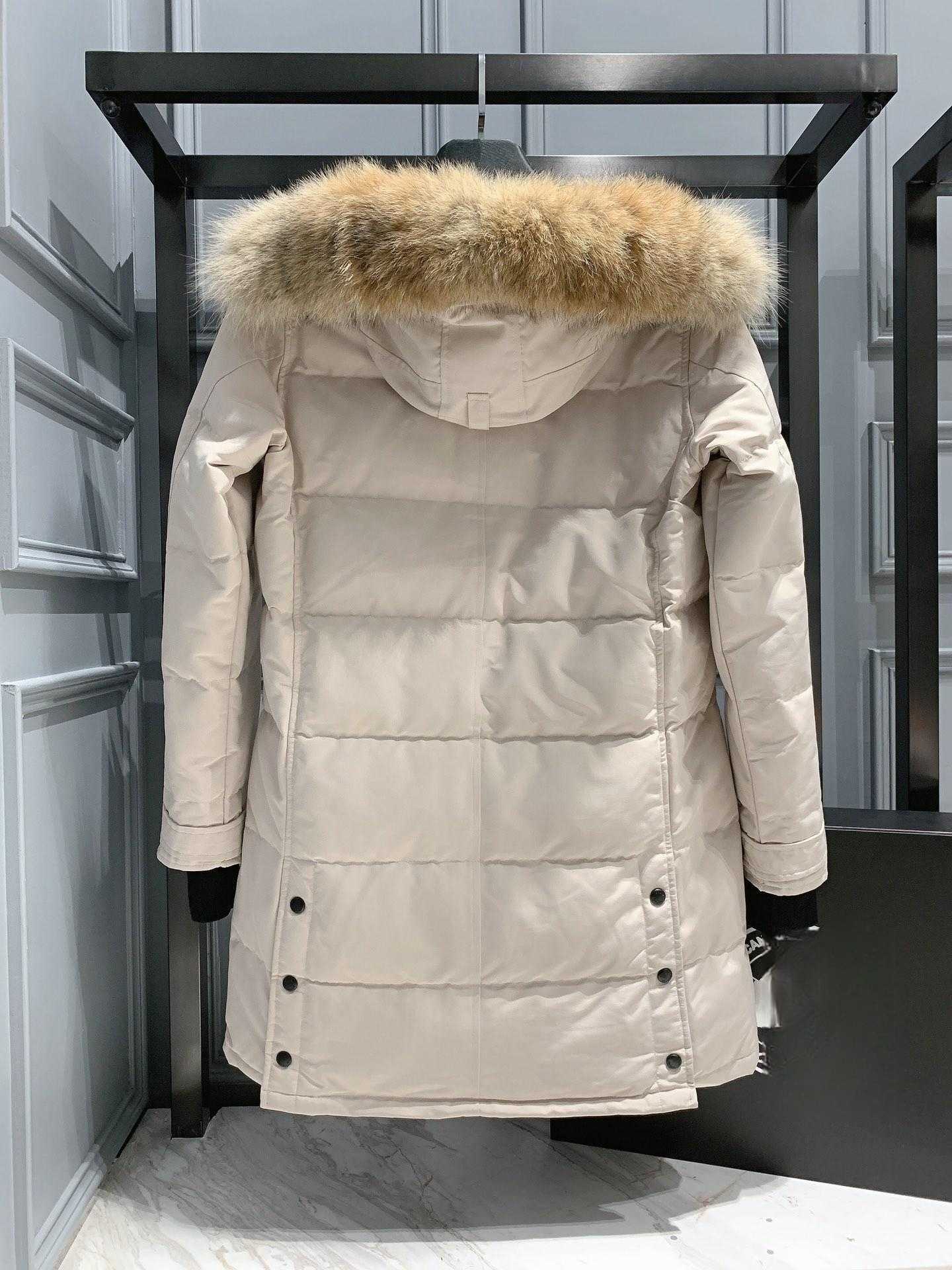 Designer Women Canadian Goose Mid Length Version Puffer Down Jacket Womens Down Parkas Winter WhiS Warm Casats Streetwear à prova de vento 494