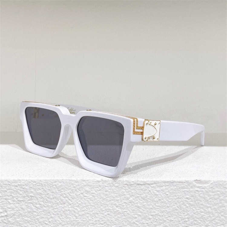 2023 New luxury designer Family L's white millionaire 96006 board ins personality Sunglasses men's net red sunglasses women Z1165