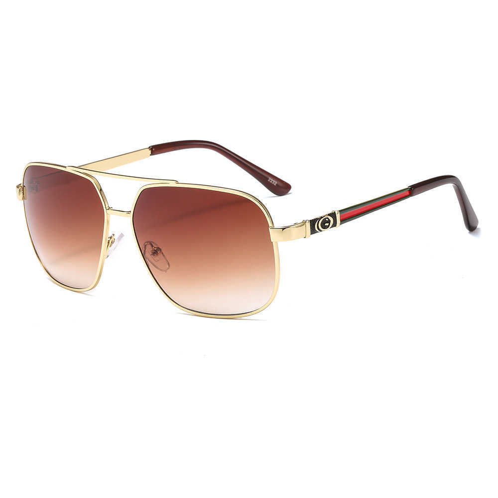 2023 럭셔리 디자이너 New Paint Three Color Men 's Square Classic Drive Sunglasses 야외 안경 2232