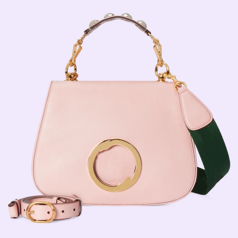 Luxury 2023 Nouveau sac moyen en forme de géométrie avec une poignée cloutée une sangle en toile et un sac en cuir sac crossbody top qualité avec boîte