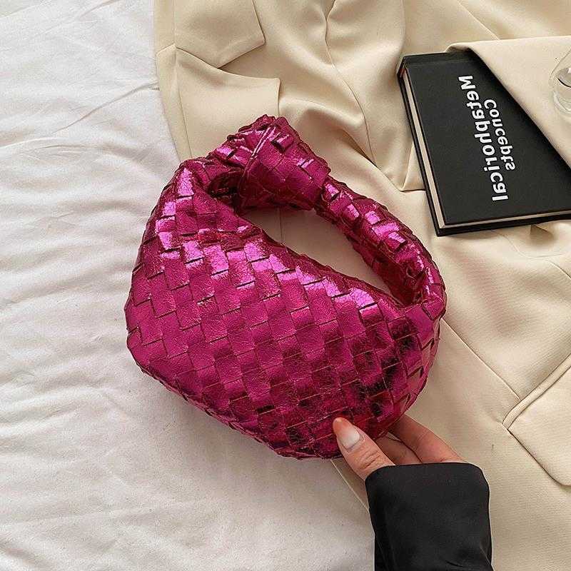 Abottegas Vneta Jodie Mini Teen Teen Intrecciato Designer Tote Woven Small Bag for Women Silver Dumpling Bag High-End Texture Casuare Handbag