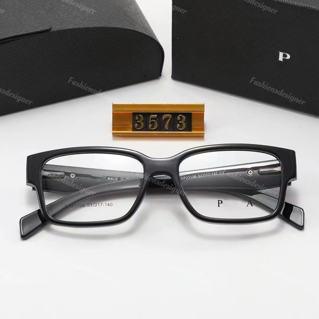 Óculos de leitura designer de óculos de sol polarizados masculino anti-luz transparente lente triângulo armação distintivo colorblock óculos diários unissexo óculos retangulares 3573
