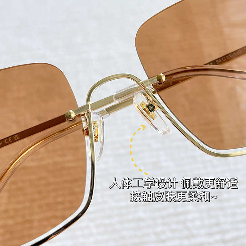 2023 New luxury designer 23 Gujia GG1279S sunglasses with half frame inverted structure produced by Shendai are eye-catching for men and women