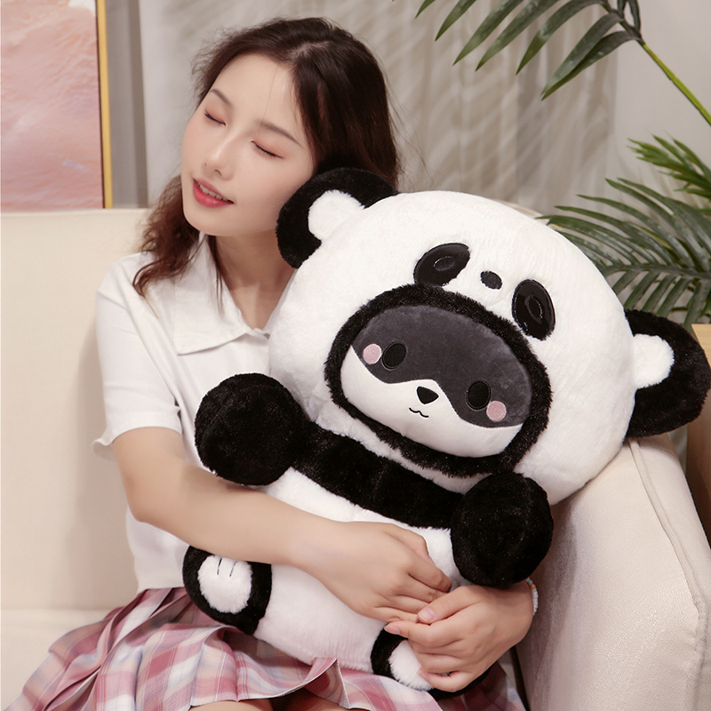 Kawaii pluszowa zabawka pandowa nadziewana puszyste zwierzę panda niedźwiedź pluszowa poduszka śliczna zabawka kreskówkowa dla dzieci prezenty urodzinowe