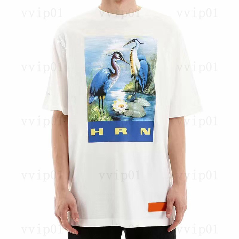 Trendy Heron Same Men T-shirts Women Man Multicolor Summer Cotton Classic Image Print Short Sleeve T-shirt Trendy Tee Mens Herons T-shirt Clothing Big Size S-xxxl 411