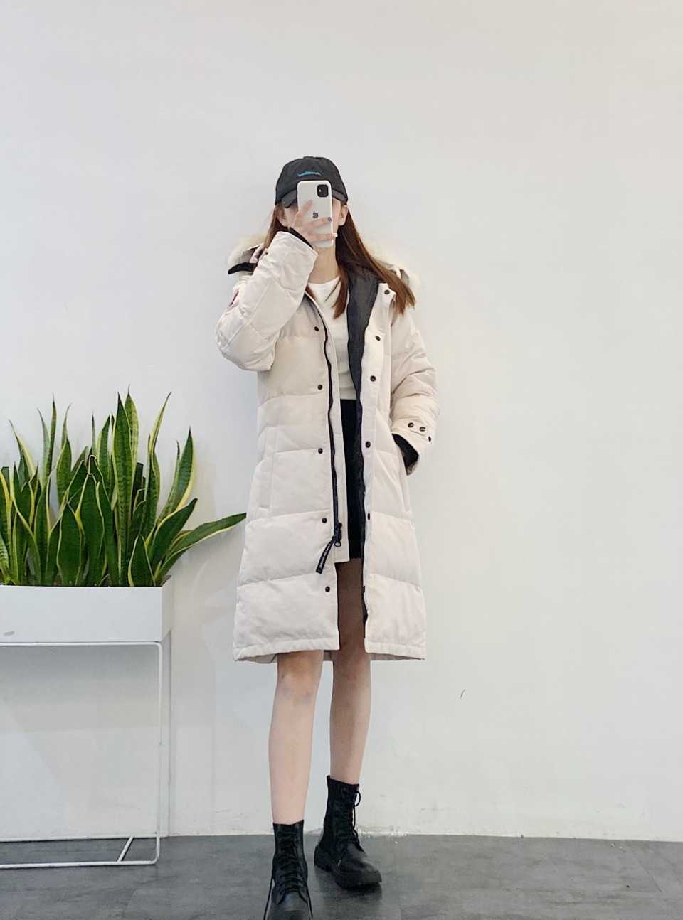 Designer Donna Canadians Gooses Versione di media lunghezza Puffer Down Giacca da donna Parka Inverno Cappotti caldi e spessi Antivento Streetwear Xs-xxl {categoria}