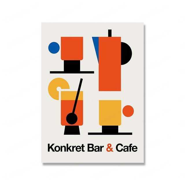 Foods Coffee Travel Berlino Poster astratti e stampe d'arte Mostra su tela Immagini a parete soggiorno Bar Negozio Decorazione w06