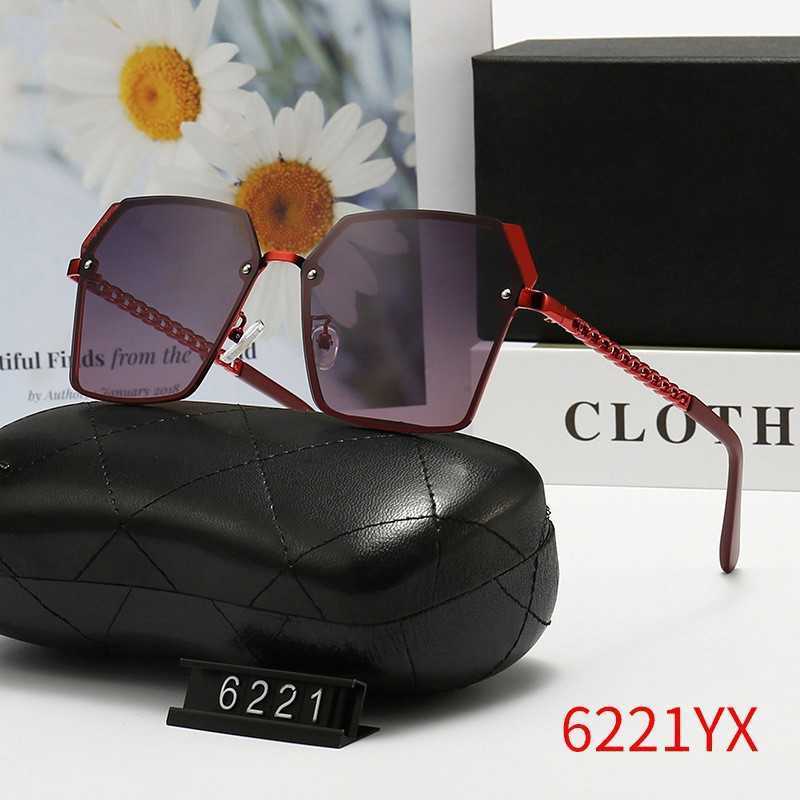 2024 Top Designers Luxury Designer Sunglasses Nouvelles femmes Polarisation Sans cadre Lunettes de soleil Fashion 6221