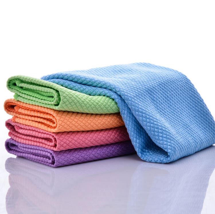 Zachte Microfiber Schoonmaak Handdoek Absorbeerbaar Glas Keuken Schoonmaakdoekje Doekjes Tafel Raam Auto Theedoek Rag SN4432