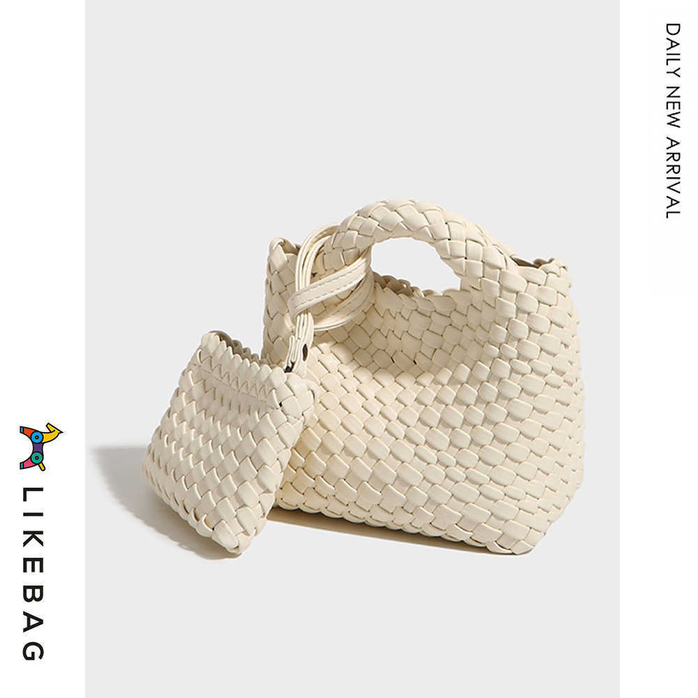 Abottegas Vneta Jodie Mini Teen Intrecciato Designer Tote Moda intrecciata a mano Borsa a cesto di verdure Borsa a secchiello piccola Borsa a tracolla a tracolla da donna