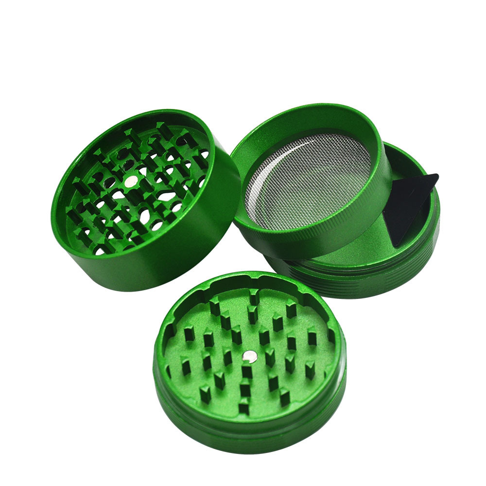 Broyeur en alliage d'aluminium herbe métal fumée de tabac accessoire cnc dents tabac broyeurs d'herbes sèches pour espace cas outil livraison gratuite