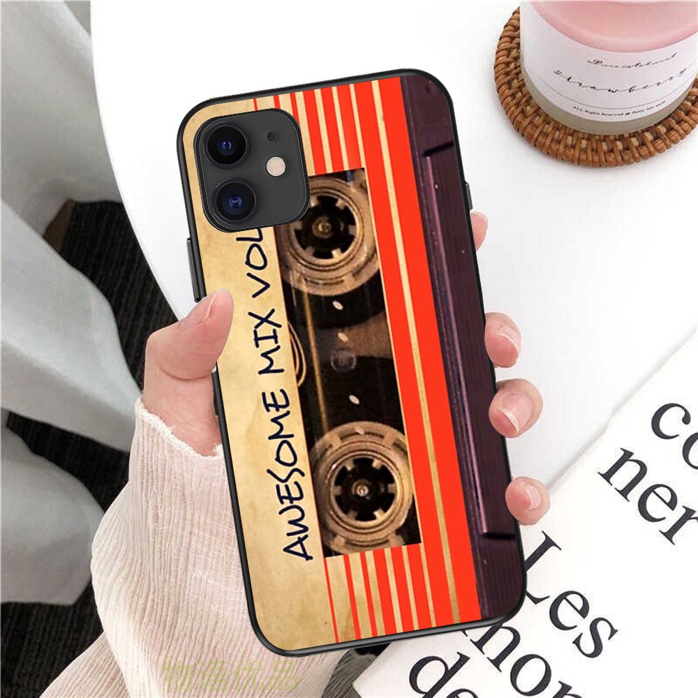 IP15 Retro Cassette Tape Soft Case для iPhone 15 плюс 14 Pro Max 13 12 11 XR XS 8 7 iPhone15 Vintage Style TPU Silicone Mobile Smart Phone Skin Skin