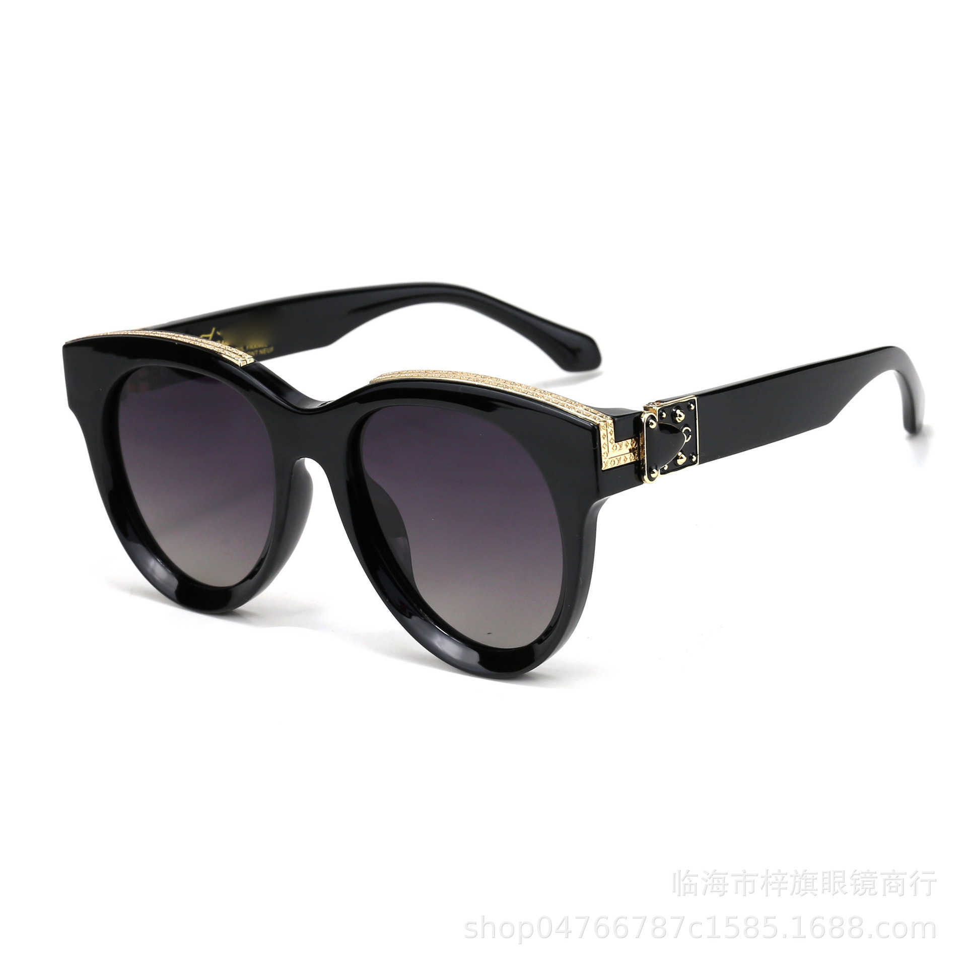 2023 New luxury designer Trendy polarized for women colorful and versatile glasses mesh red cat eye sunglasses 6096