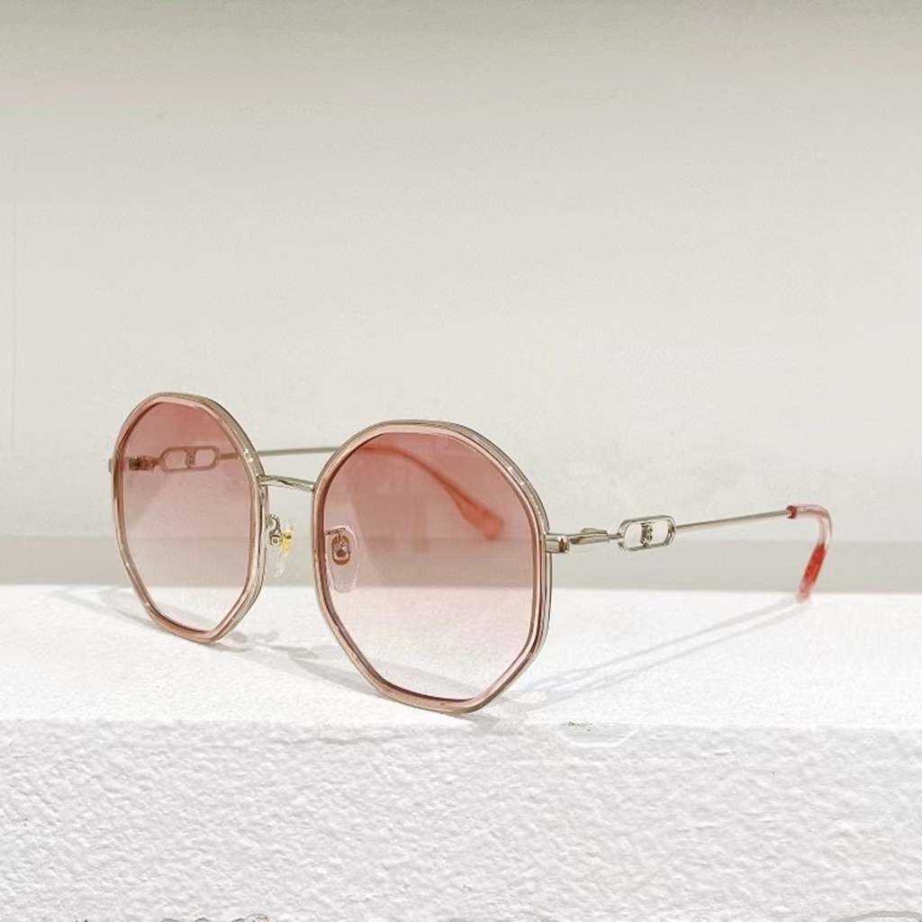 2023 Neue bonbonfarbene, künstlerische, runde Sonnenbrille für Damen, vielseitige Sonnenbrille B 3217D des neuen Luxusdesigners Family B