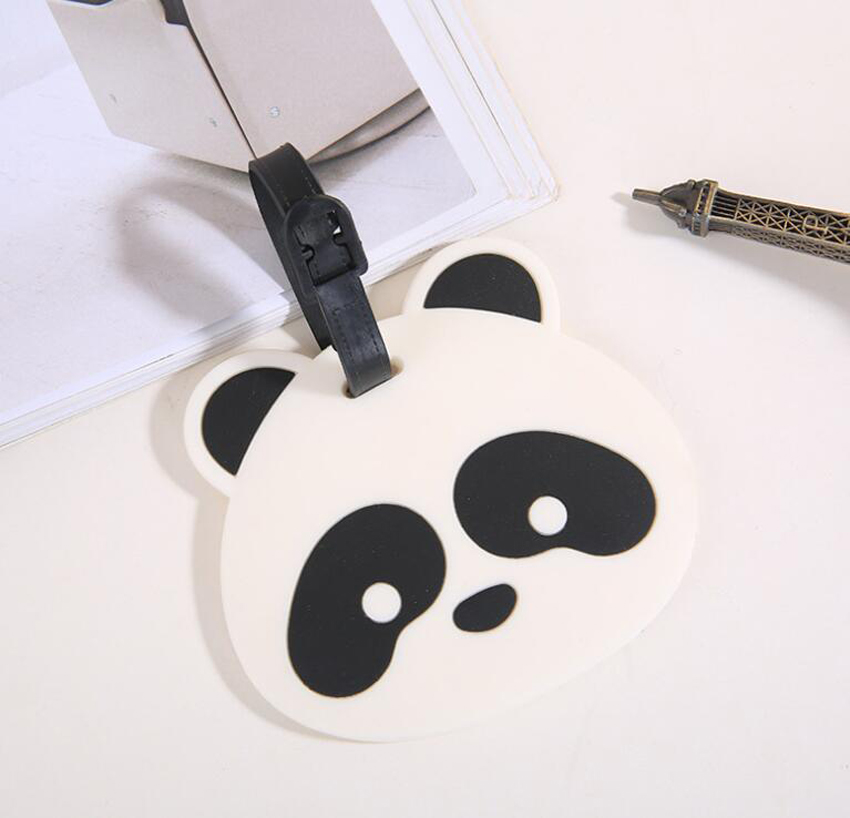 30 stks Tas Onderdelen PVC Cartoon Panda Prints Reisbagagelabels Mix Stijl