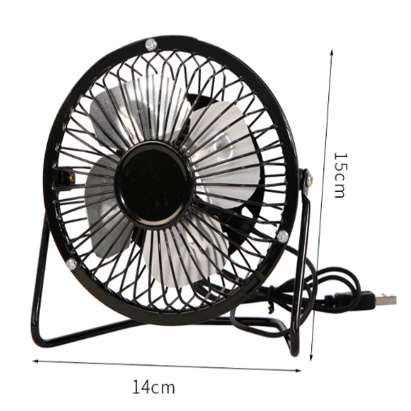 Hava soğutucu fan 360 Rotate Metal USB Fan Mini Taşınabilir Masa Hava Soğutma Fan Ofis Yatak Odası Yaz Soğutma Masaüstü Güç PC Dizüstü Bilgisayar Masa Fanları