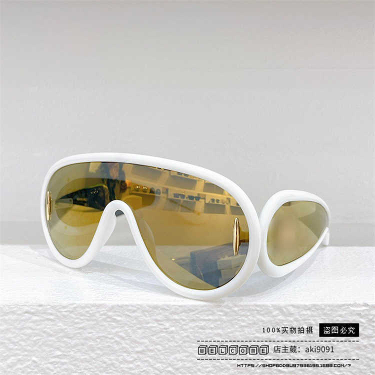 2023 Роскошные дизайнерские солнцезащитные очки New Luo Yijia Интегрированные зеркальные индивидуальные ветроиз