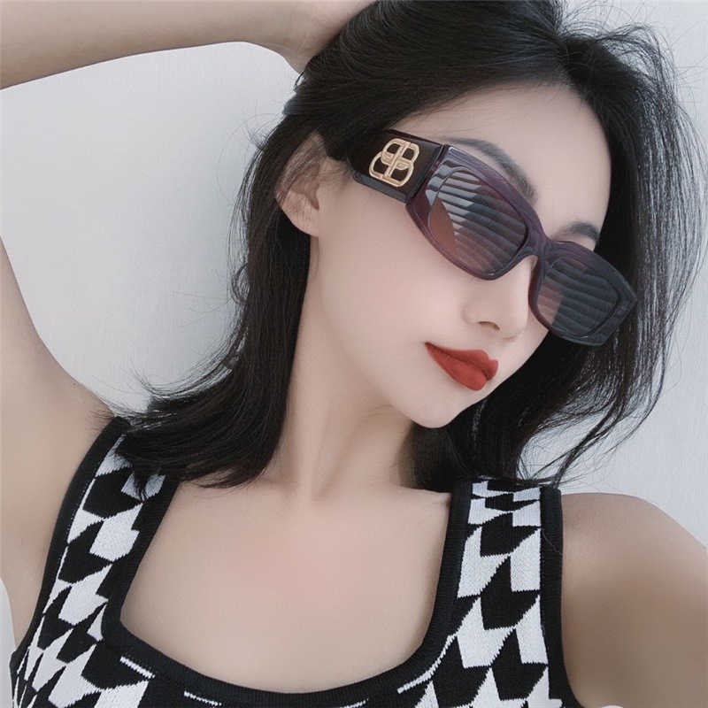 luxury designer sunglasses 2023 New Family B Box Fashion INS Little White Net Red Same Sunglasses Show Face Xiaochao BB0071