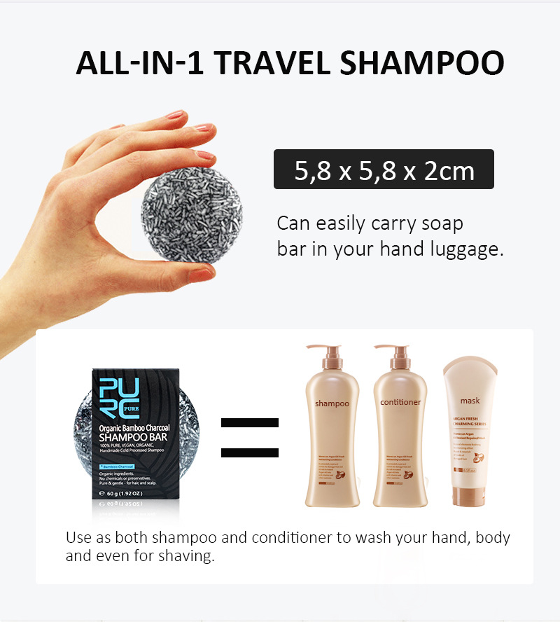 Handmade Soap Shampoo Factory Directly Supplied Bamboo Charcoal Shampoo Oil Control Cleaning Hand Soap