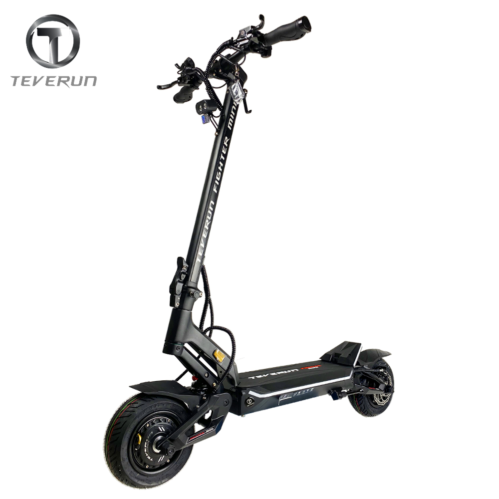 Teverun Mini 52V 20.8AH SMART BMS Appversion Ny NFC Lock Dual Motor 2*1000W Top Speed ​​60 km/H Officiell Teverun Scooter