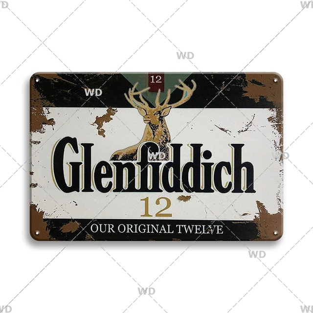 Bière Marque Vintage Tin Sign Célèbre Vin En Métal Signe Décoratif Plaque Murale Rétro En Métal Affiche Pour Garage Man Cave Bar Pub Home Club Personnalisé Mur Décor 30X20CM w01