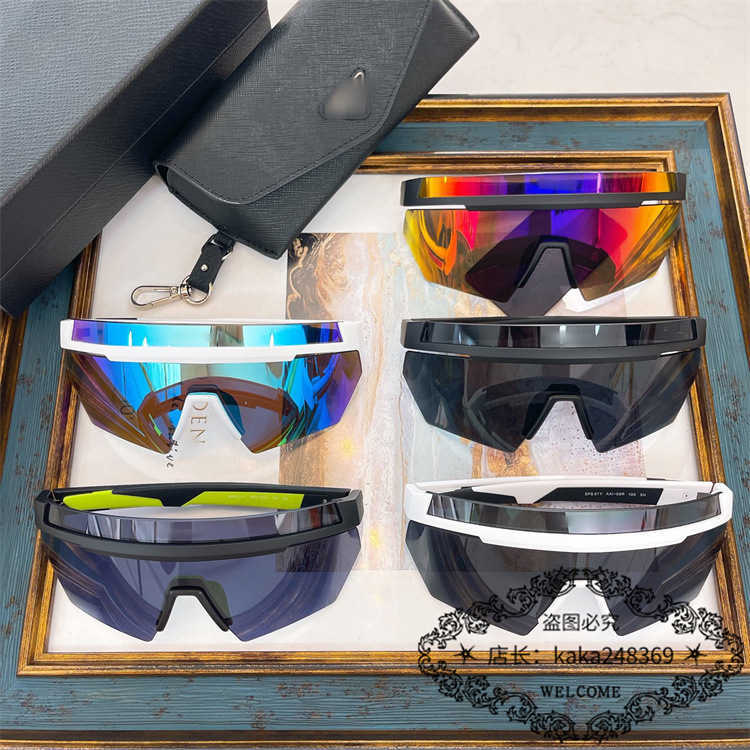 Wysokiej jakości modny nowy luksusowy projektant P Big Rame Riding Sunglasses Net Red Stars Ski Goggles SPS01Y Okulary przeciwsłoneczne