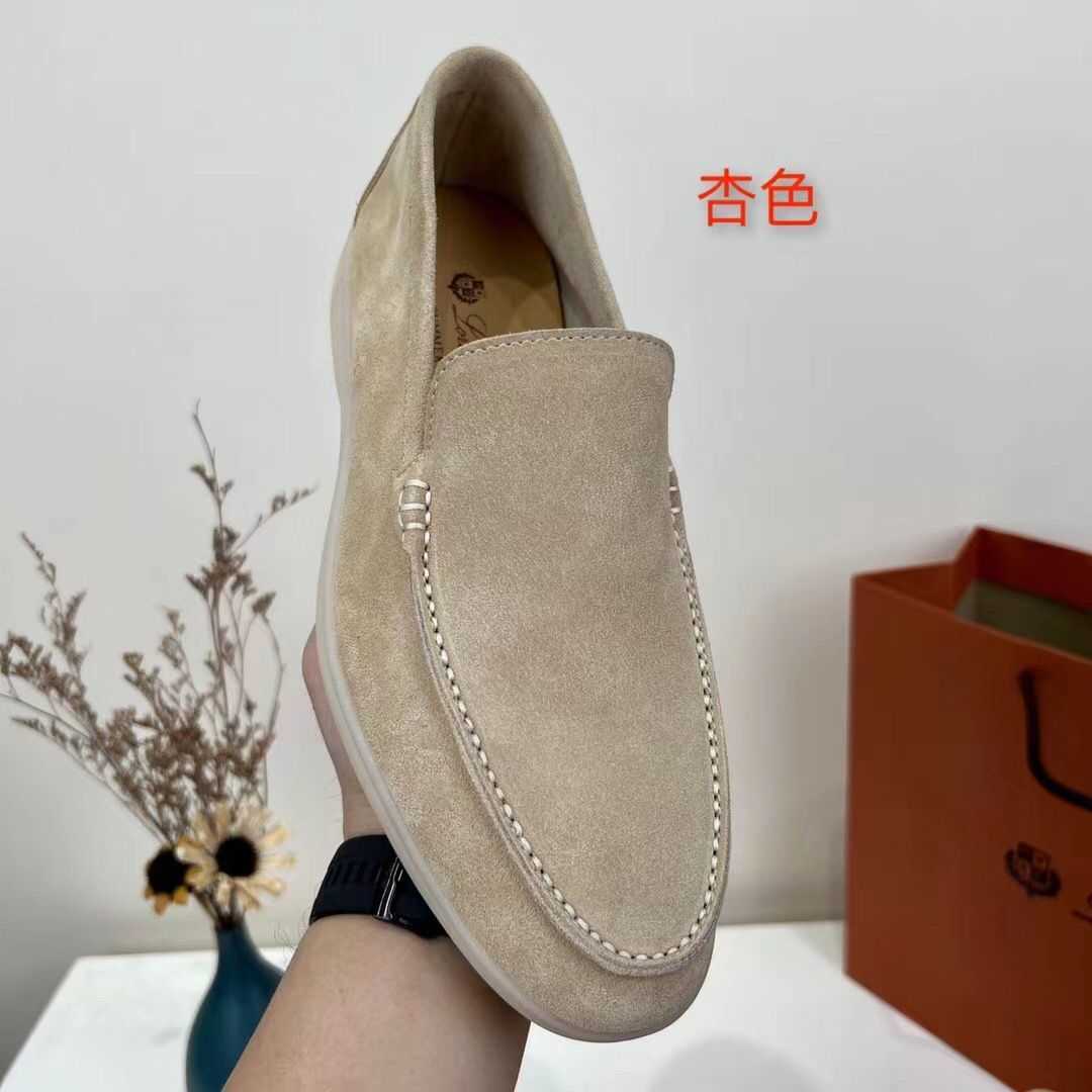 loro piano shoe Lo * ro Pi * ana Womens and Mens Lefu Shoes Flat Bottom Soft Single Shoes 2024 Spring/Summer Lazy Shoes Low Top high quality