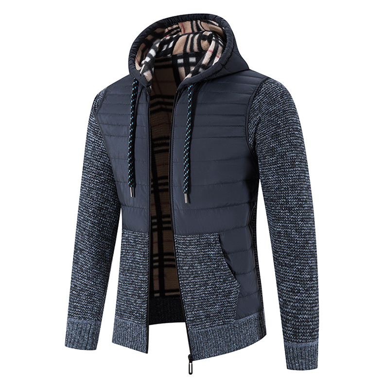 Jaqueta Masculina Outono Inverno Moletons Casacos Outwear Corta-vento Com zíper roupas Jaquetas Casaco Exterior Esportivo Casual Stripe Xadrez Pullovers