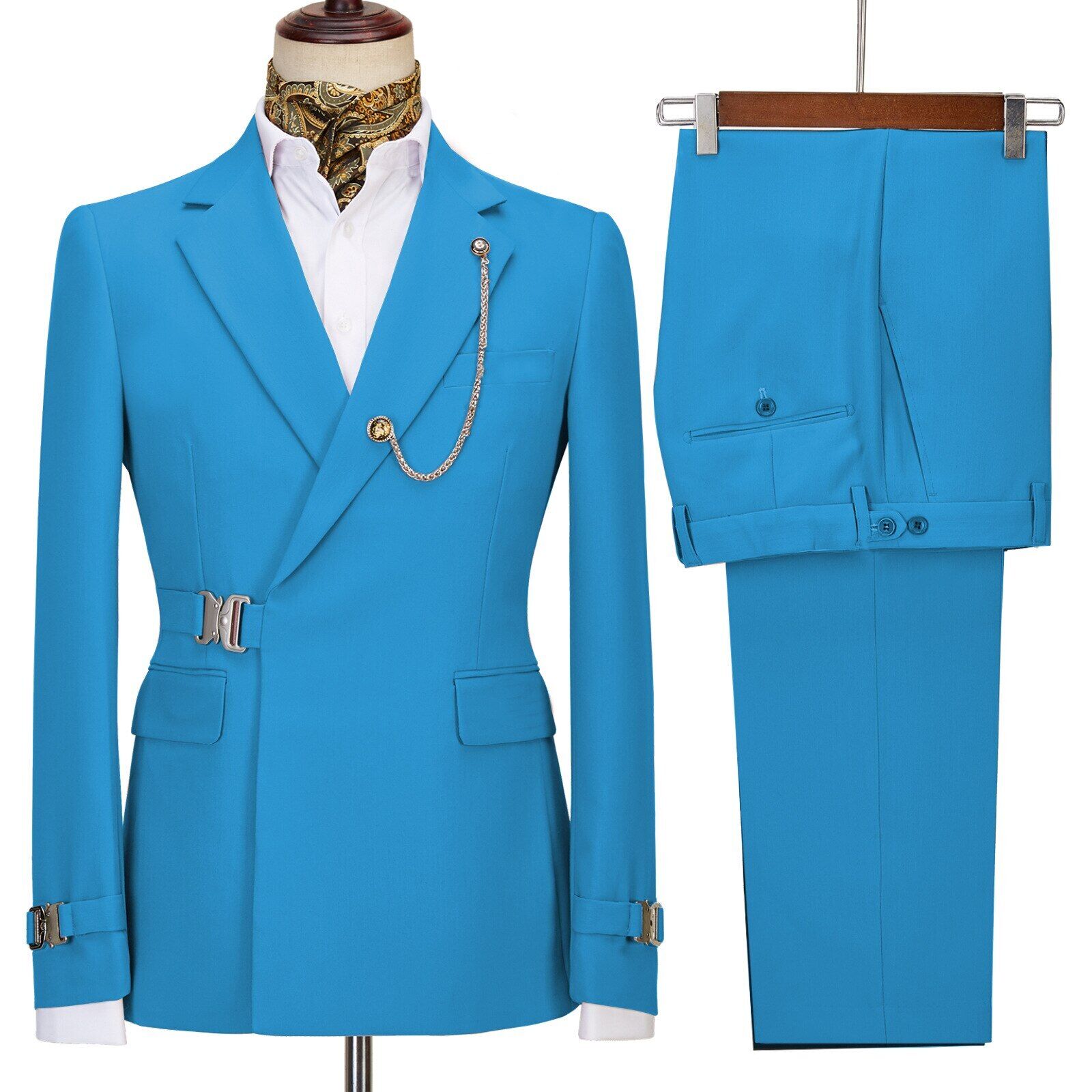 Designer Mens Tuxedos Colorful Groom Slim Fit Wedding Blazer Suits Formal Prom Party Business Pants Coat Jacket 