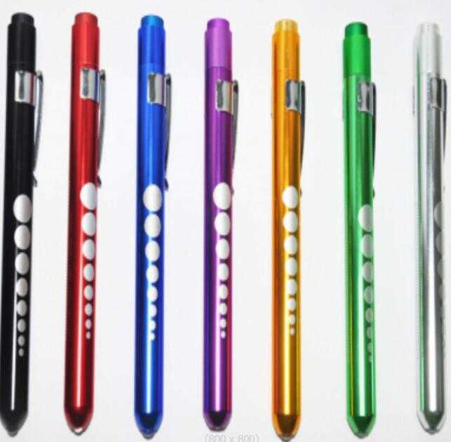 Super Mini Medical infirmière chirurgicale médecin poche stylo réutilisable lumière d'urgence Penlight torche utiliser 2 batterie led lampe de poche