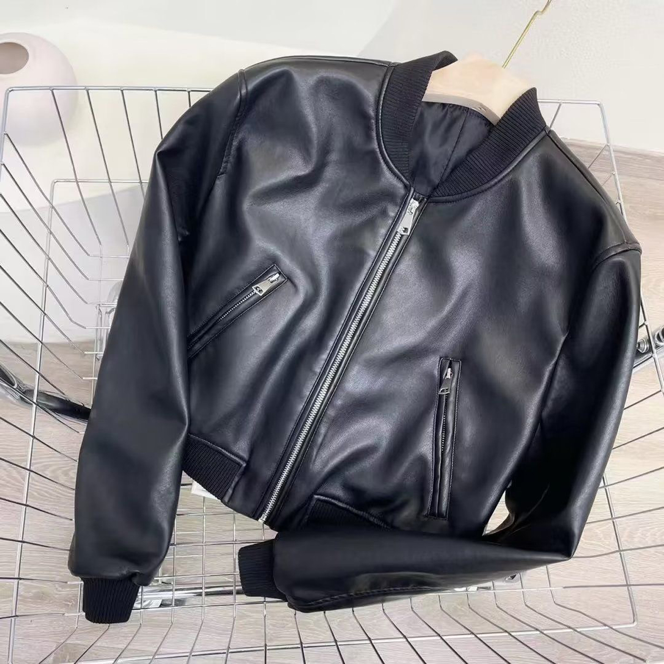 Cool Street Wear Capispalla Cappotti Giacche Donna Donna Retro Rivet Zipper Up Bomber Cappotti casual Cappotti giacche da donna