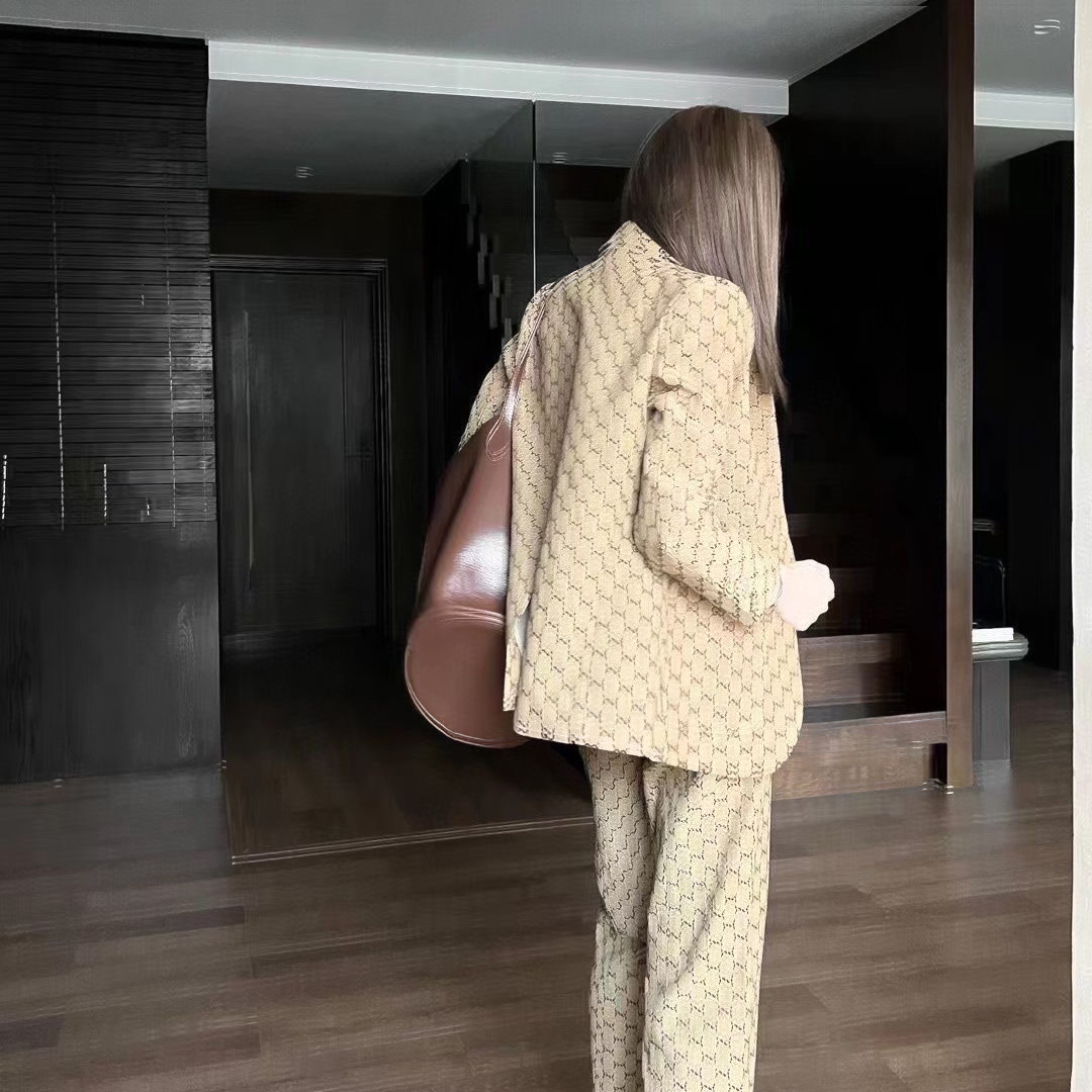 Women`s Suits & Blazers designer women clothes jacket blazer woman double letters G luxury spring new released tops pants NYM8