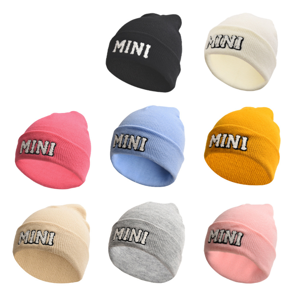 Party Hats Winter Mama Letter Mini Wool Acrylic Knitted Caps Women Solid Color Skullies Beanies Hip Hop Outdoor Warm for Girl Gift Ski Hat Q401