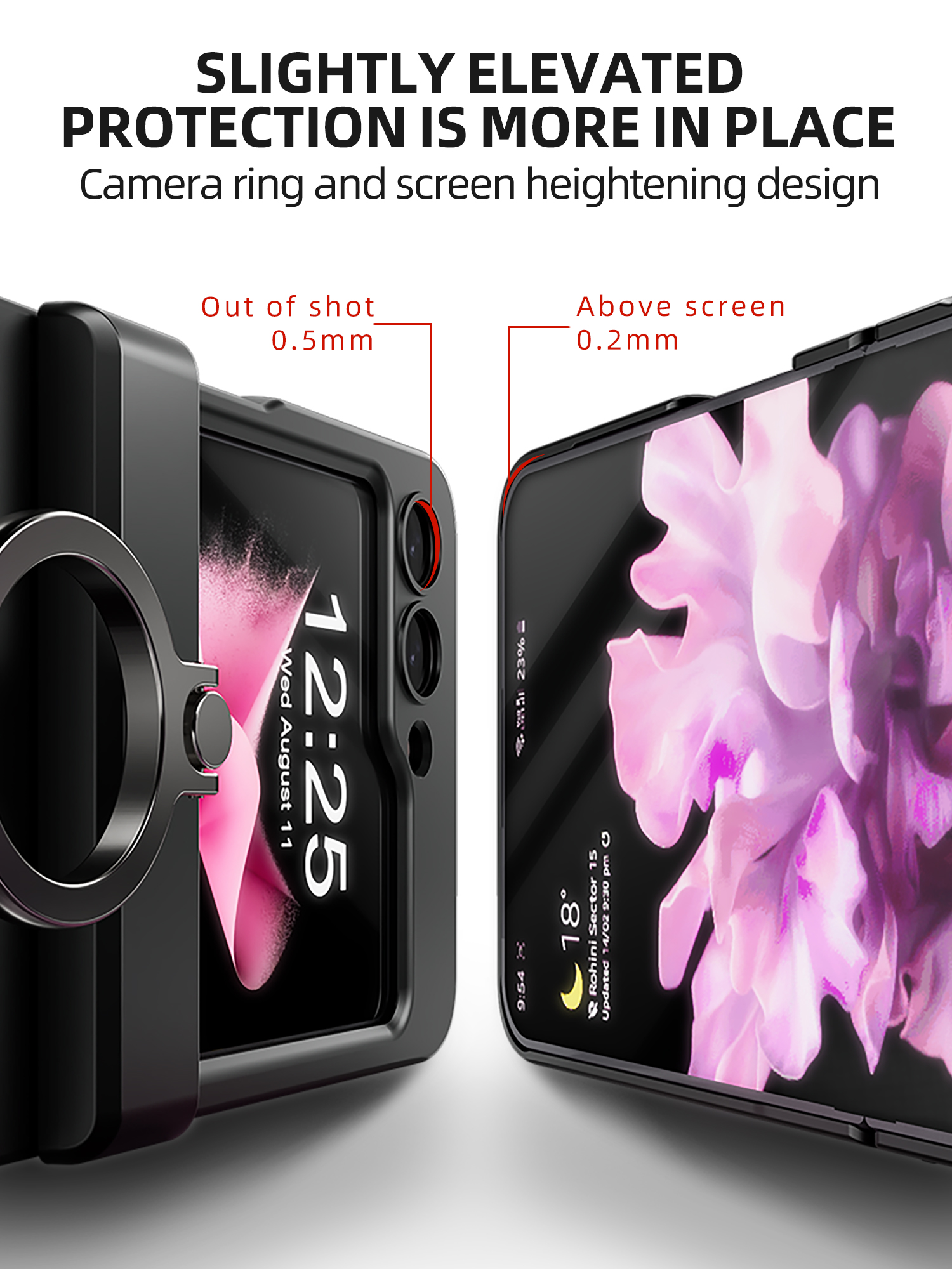 Кольцо подставки для Samsung Galaxy Z Flip 5 Case Magsafe беспроводная зарядка