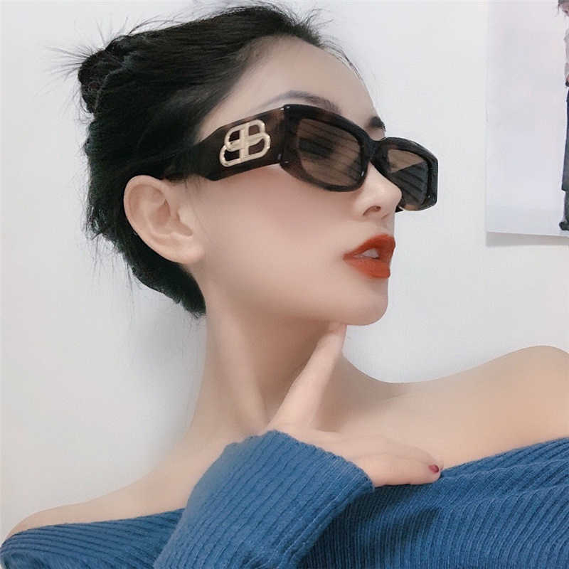 luxury designer sunglasses 2023 New Family B Box Fashion INS Little White Net Red Same Sunglasses Show Face Xiaochao BB0071